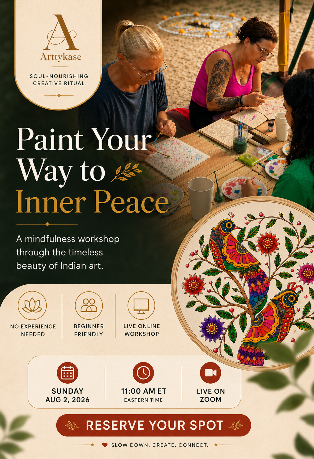 Madhubani Bird Painting – Mindfulness Art Workshop
