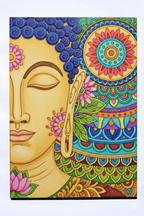 Buddha Mandala Art Kit (UK) – Pre-Drawn A4 Board DIY Painting for Mindfulness